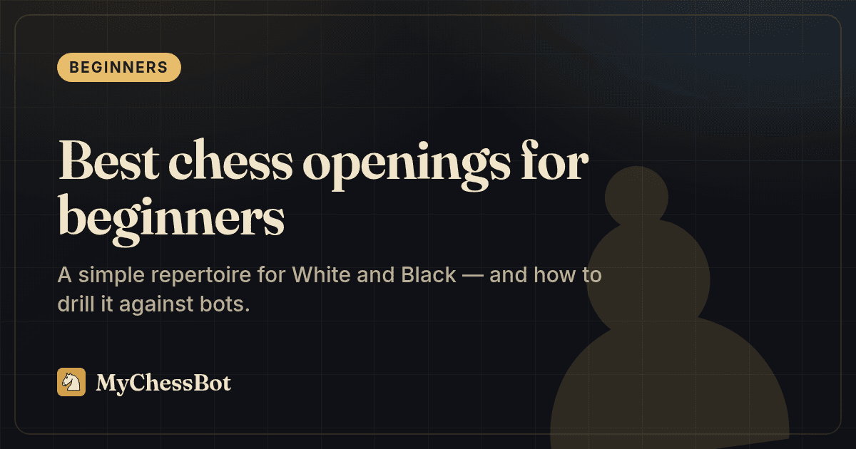 Best chess openings for beginners