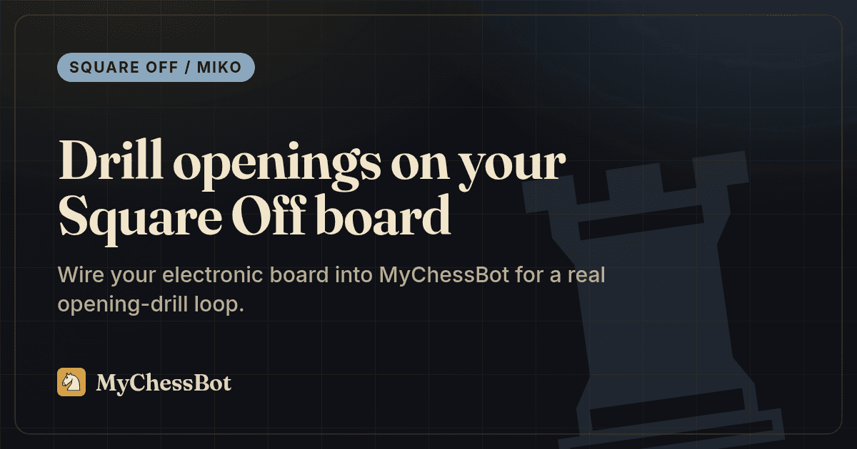 Drill openings on your Square Off board